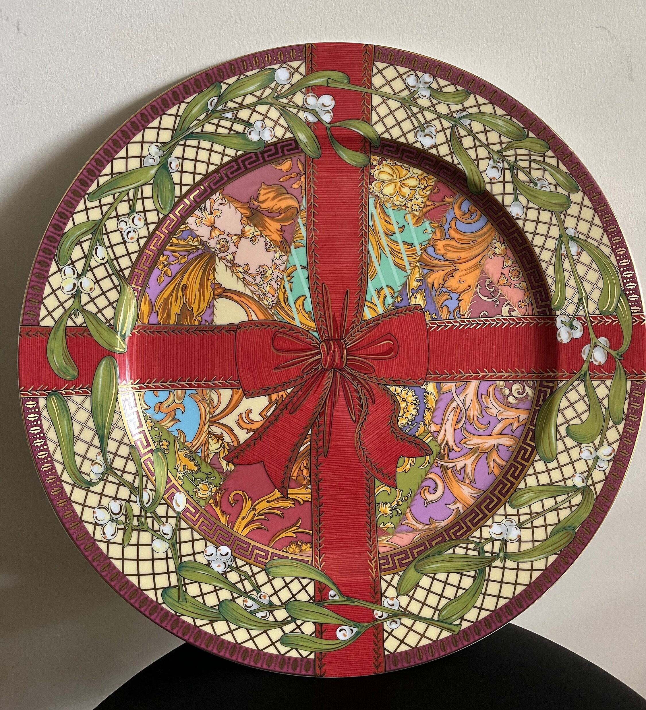 Vintage Versace W'teller Christmas Magic Plate German French