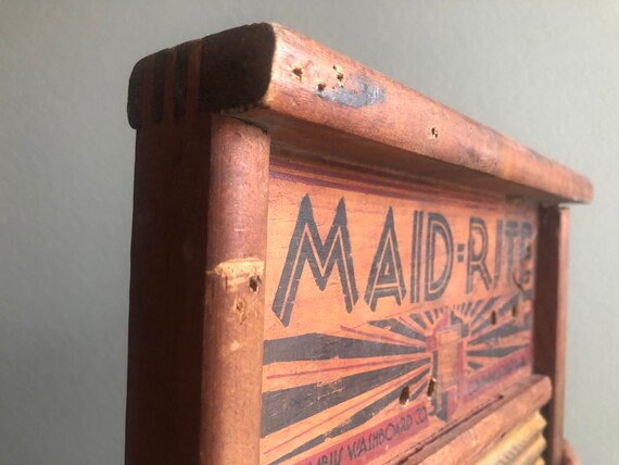 Maidrite Vintage Wash Board - Etsy