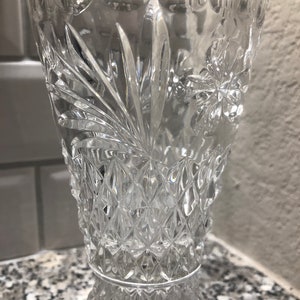 Cut Glass Flower Vase