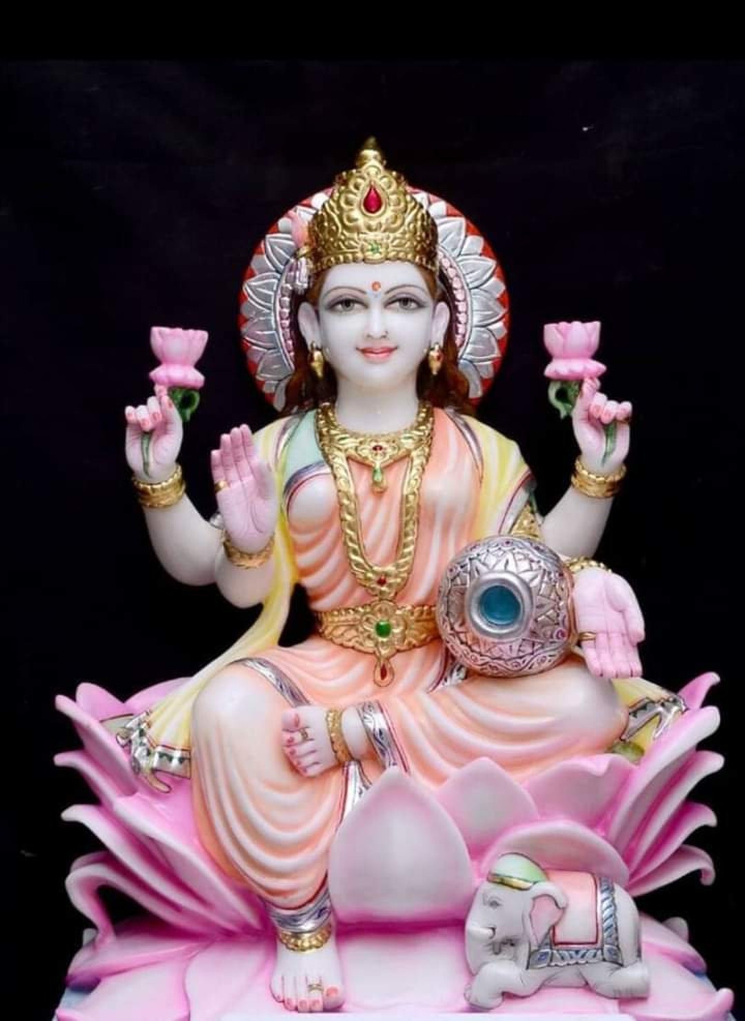Marble Lakshmi / Laxmi Statue / Idol Religious Sculpture for Etsy