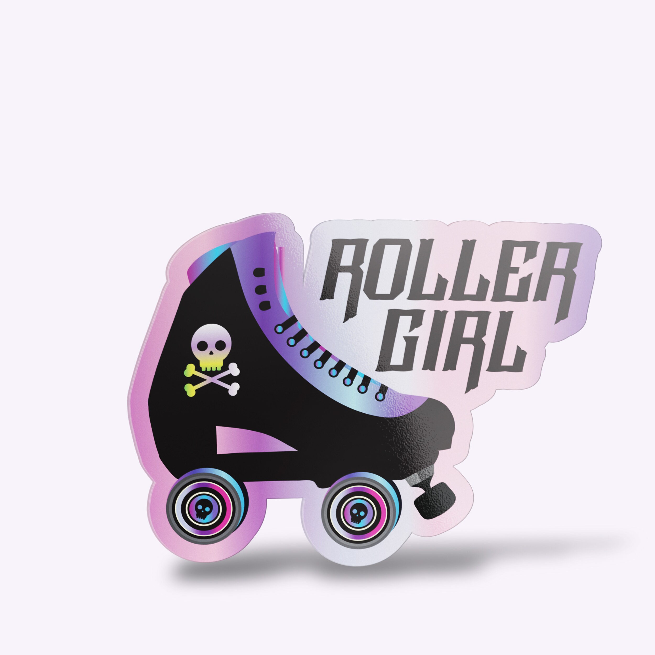 Roller Skate Vinyl Sticker Skull and Crossbones Laptop Etsy Italia