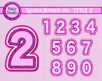 Download Layered Number Svg Etsy