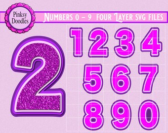 Download Layered Number Svg Etsy