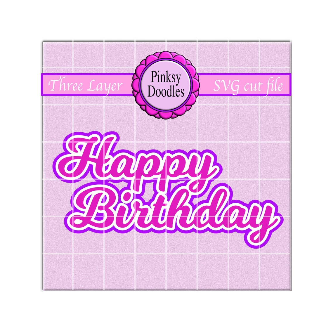 Download Happy Birthday Layered SVG Cut file Cricut Maker svg Cricut | Etsy