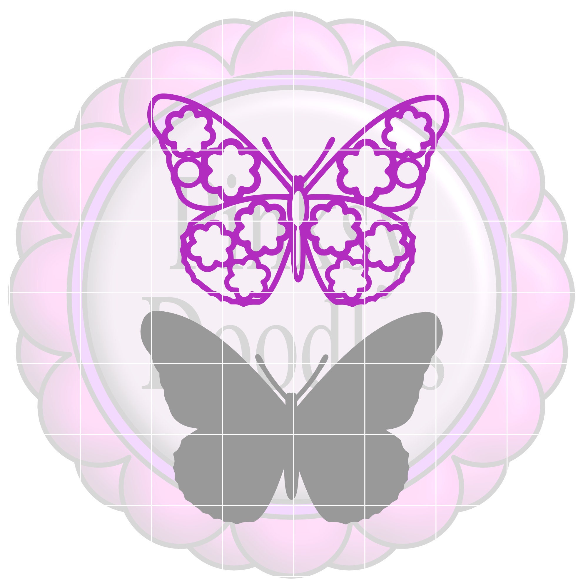 Download Flower Butterfly layered SVG Cut file for Cricut Maker ...