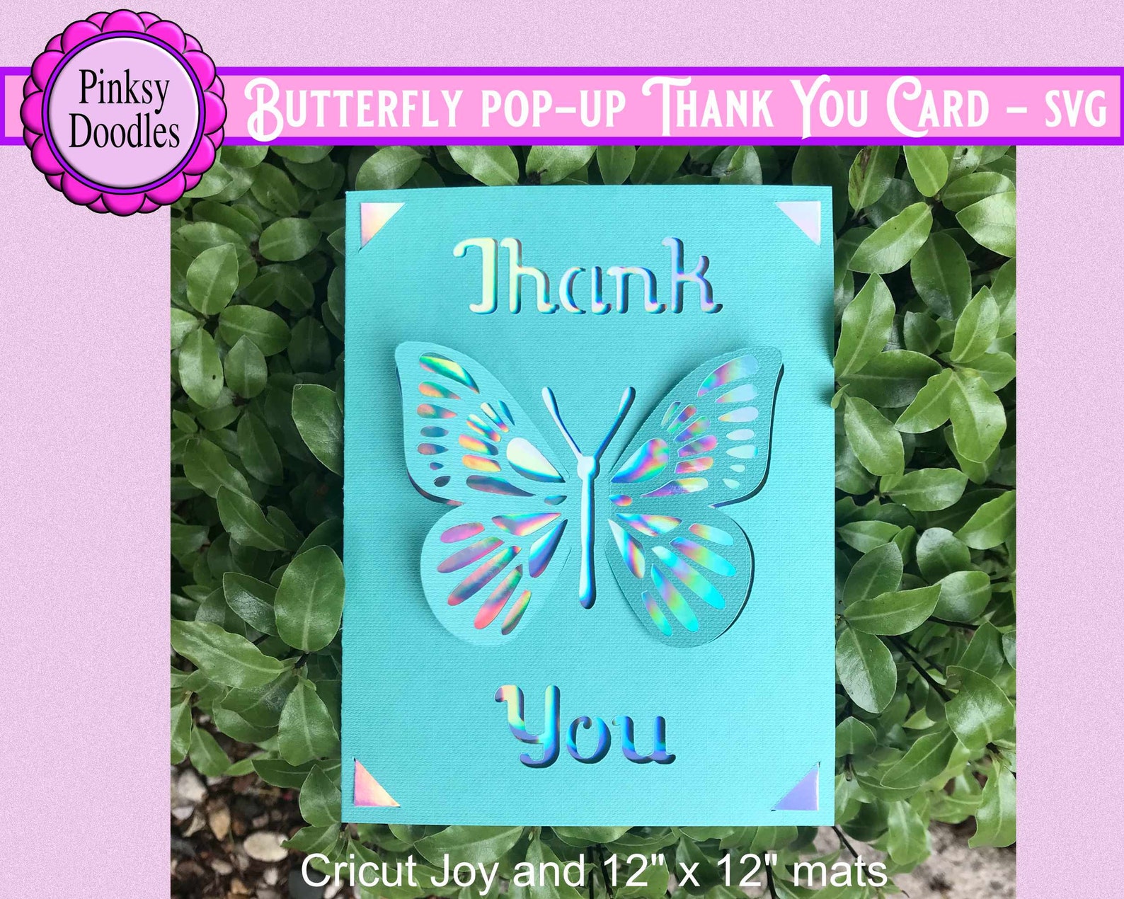 Cricut Joy Thank You card svg 3 x Cards Cricut Joy card svg Etsy