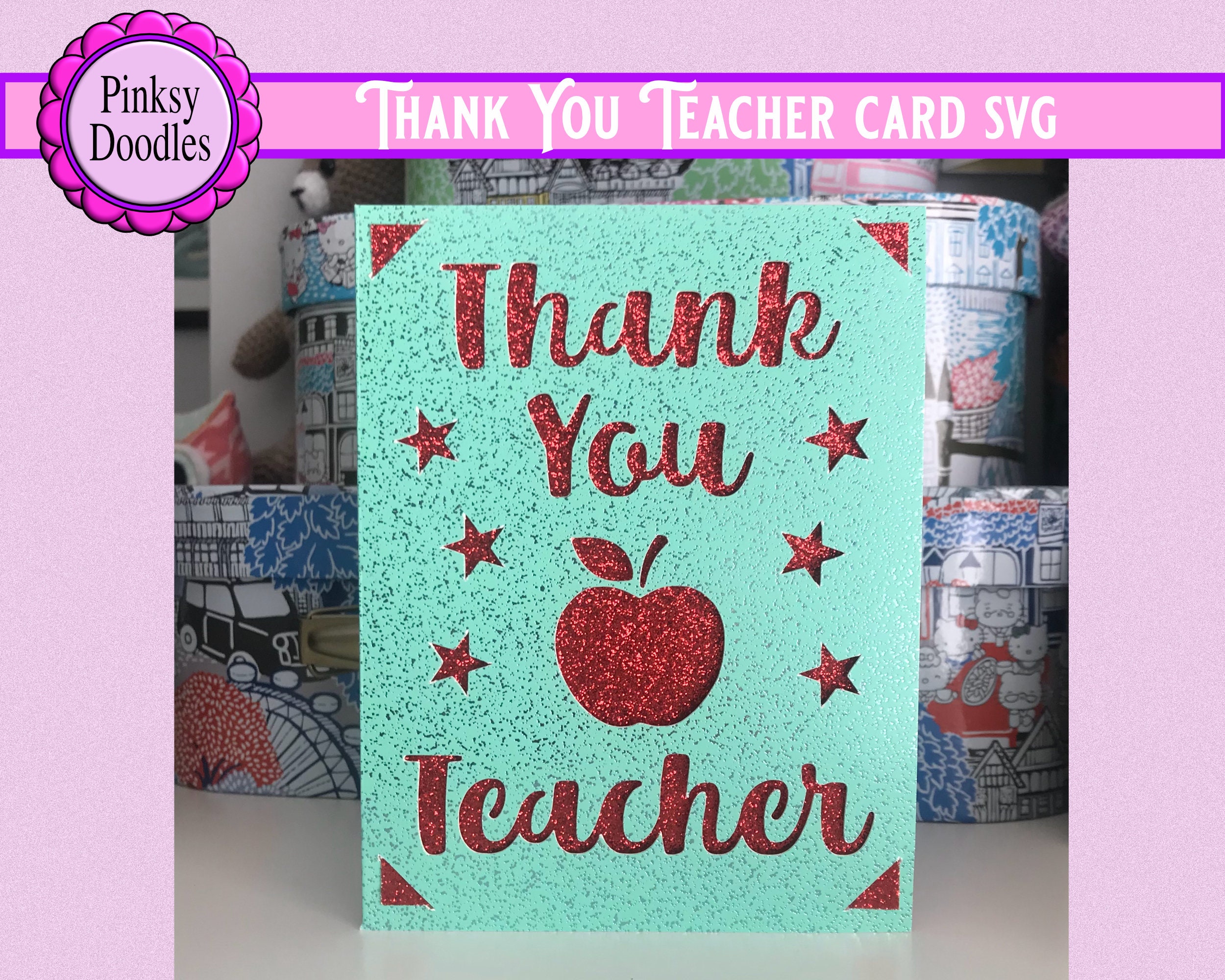 Cricut Joy Thank You card svg 3 x Cards Cricut Joy card svg Etsy