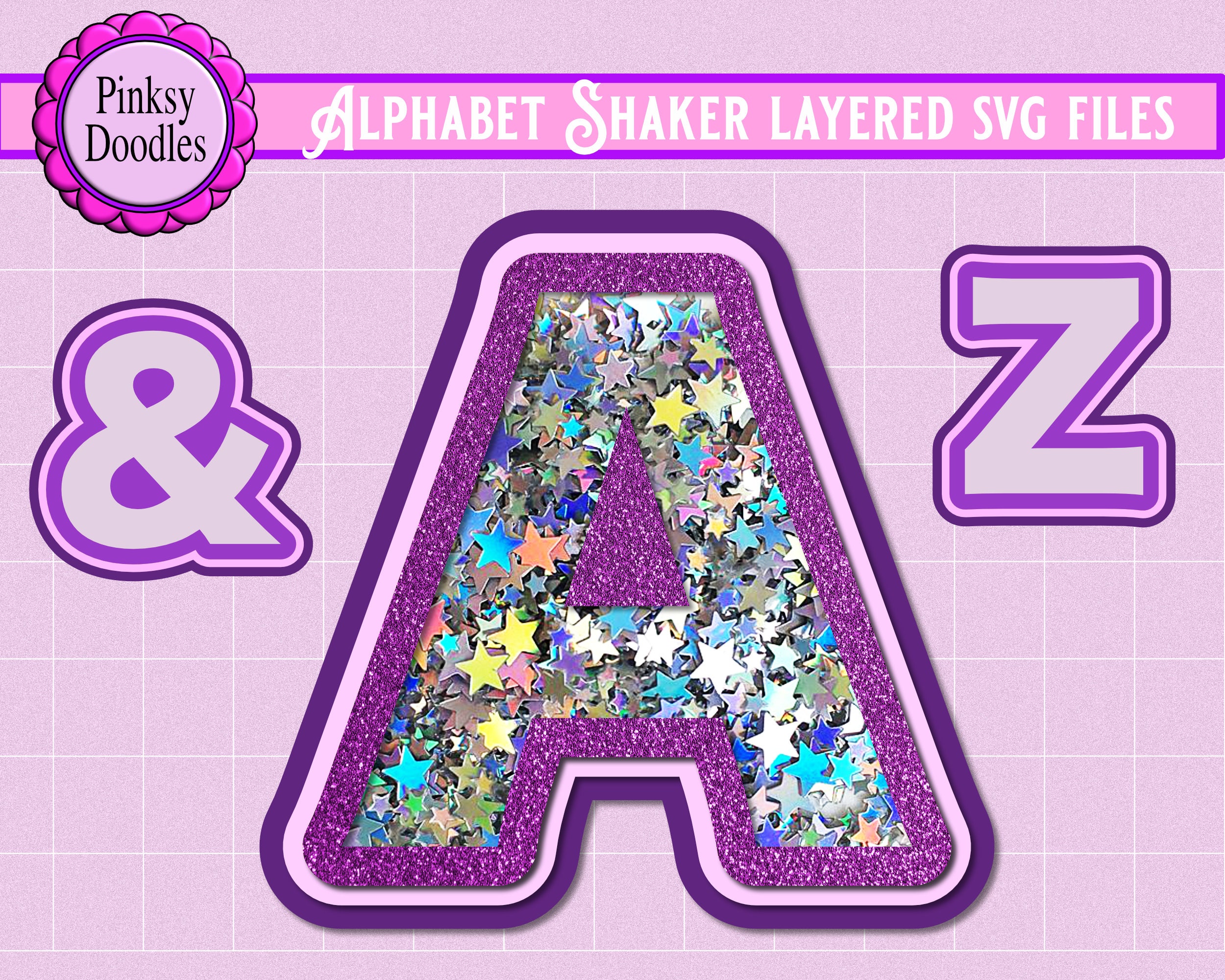 Shaker cake topper svg Alphabet Shaker SVG Cut files