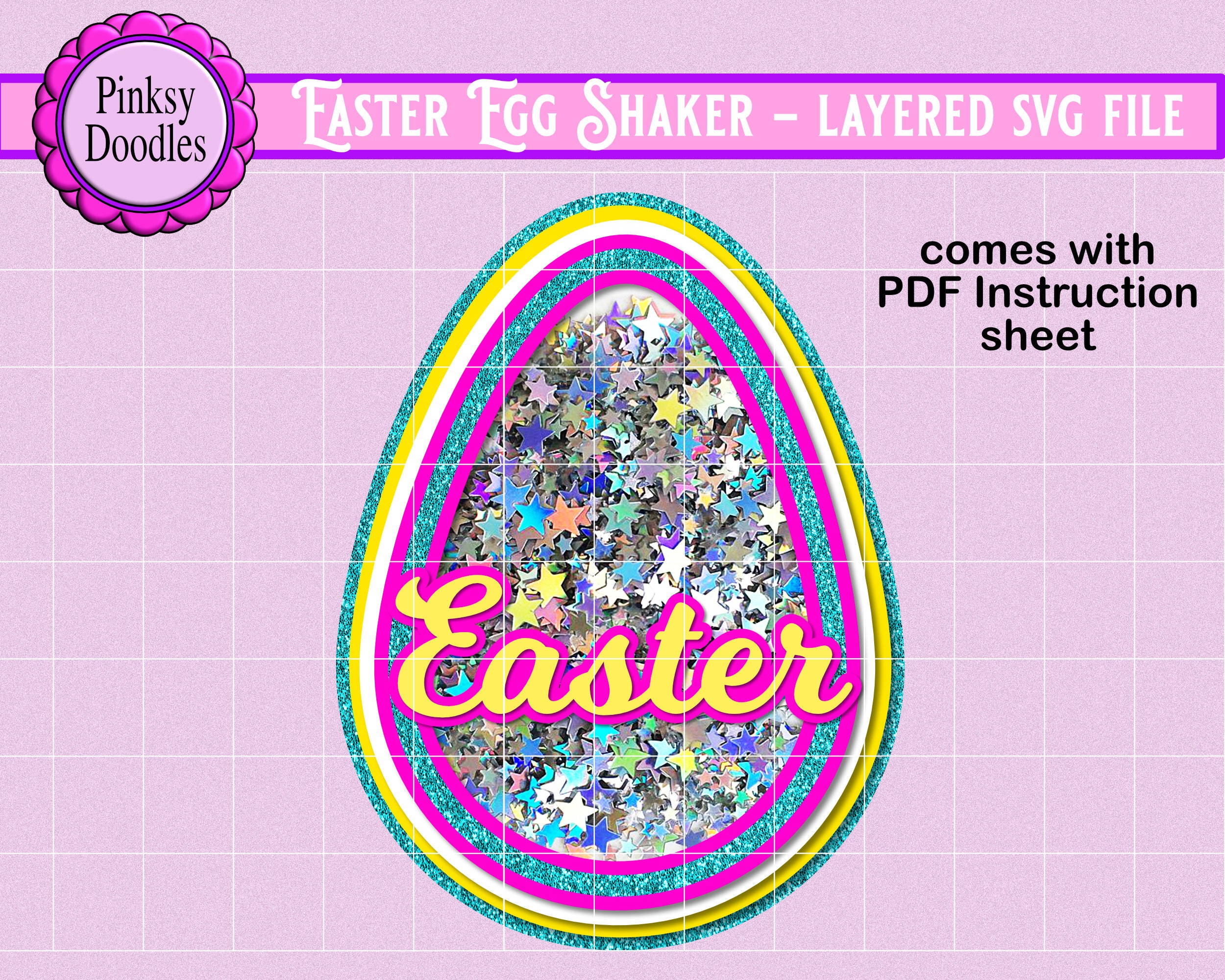 Download Easter Egg Shaker SVG Cut file for Cricut Maker Cricut Joy ...