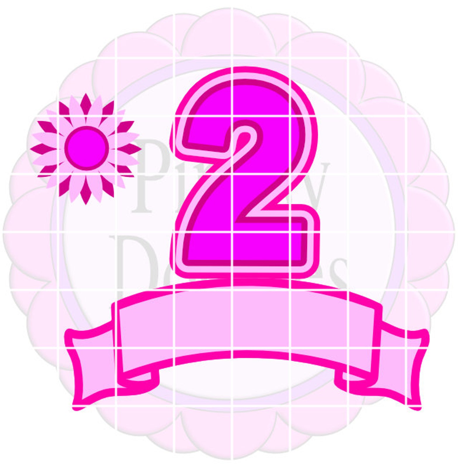 Download Second Birthday layered Cake Topper SVG Cut files Cricut ...