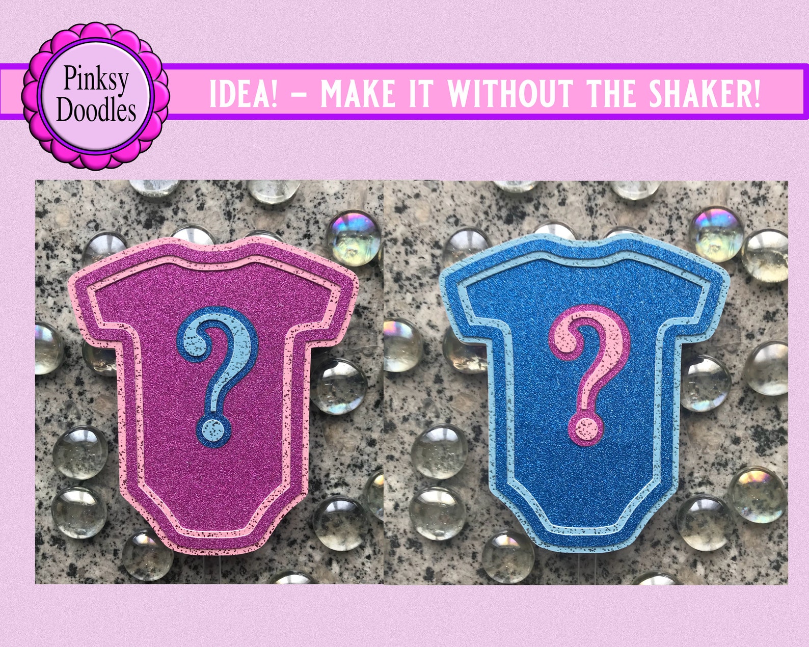 Babygrow Shaker SVG Baby Shower Shaker Cake Topper svg