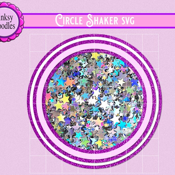 Circle Shaker cake topper SVG, 3d layered cake shaker SVG, Cricut Maker svg, Joy svg, 3D round shaker Cake Topper svg, cake shaker base svg