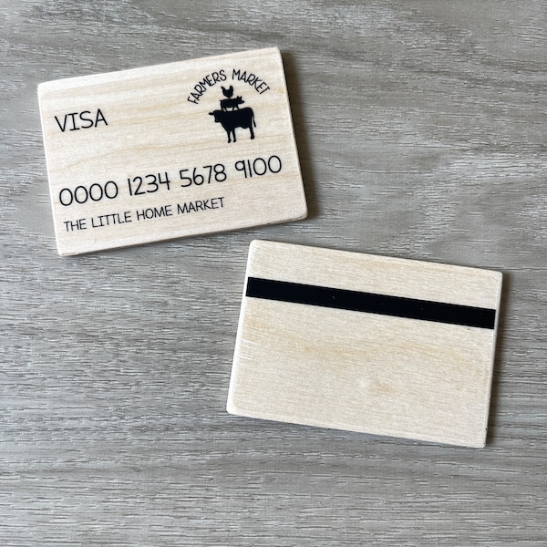 Pretend Credit Card - Etsy