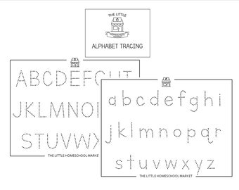 Printable Alphabet Tracing Page Upper Case Tracing Lower Case Tracing