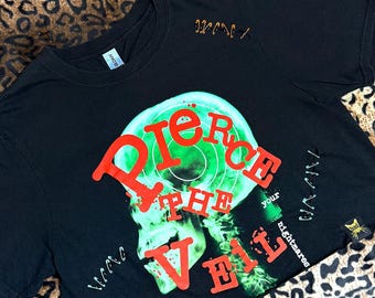 Pierce The Veil Nightmares Safety Pin Crop Top | Rock N Roll Clothing