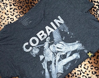 Cobain Crowd Surfing Off-The-Shoulder Crop Top | Rock N Roll Clothing