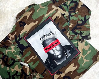 Notorious Patchwork Camo Jacket | Rock N Roll Clothing