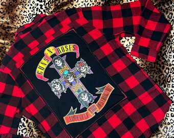 Guns N Roses Destruction Flannel | Rock N Roll Clothing