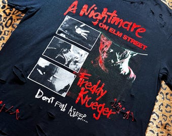 Nightmare On Elm Street Safety Pin T Shirt | Rock N Roll Clothing