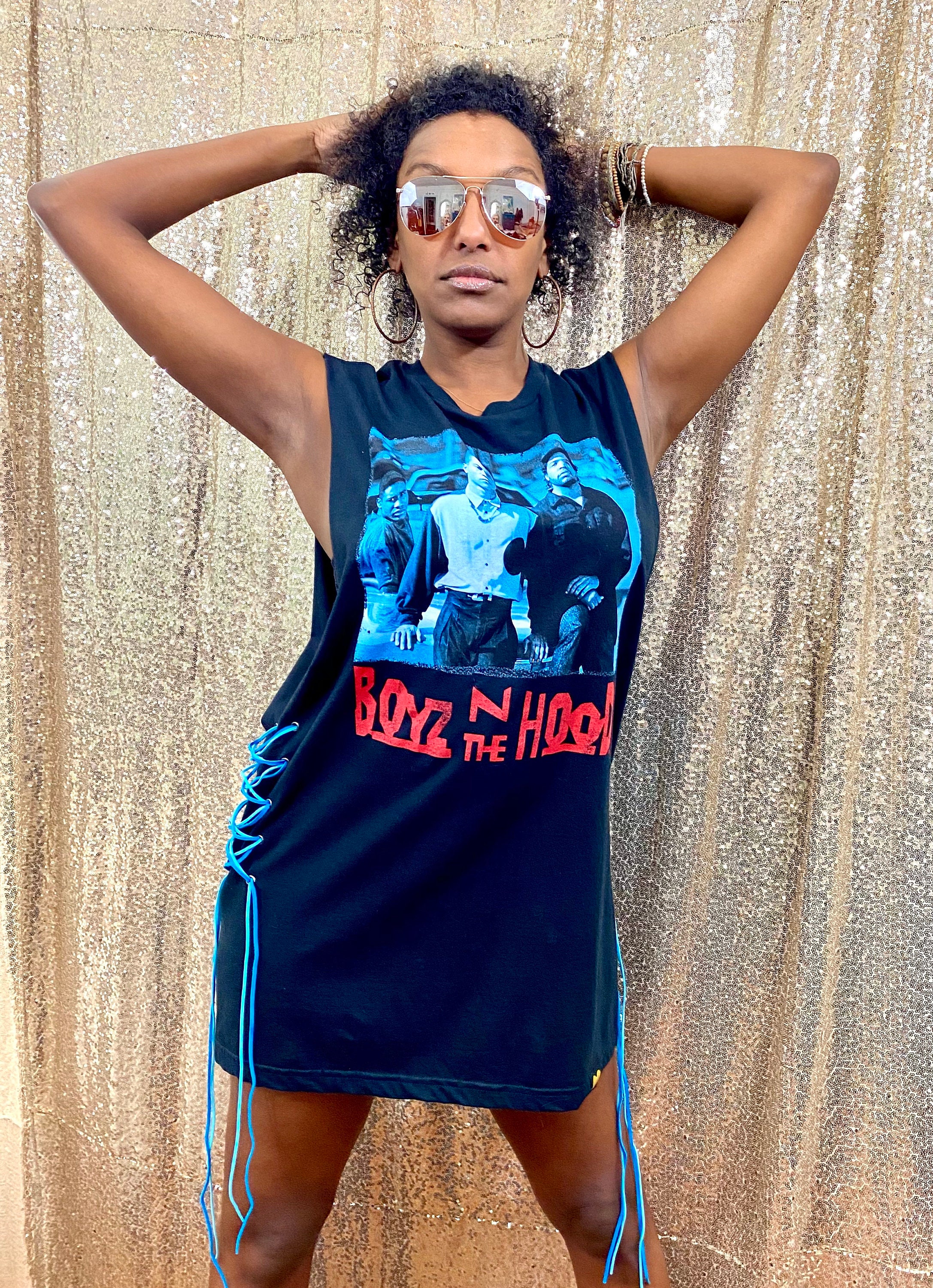 boyz n the hood t shirt dress Boyz N the Hood Oversized Tank // T Shirt Dress // Graphic T // Customized  Handmade // Vintage Inspired // Band Shirt // Hip Hop // 90s //