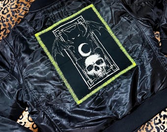 Memento Mori Bomber Jacket | Rock N Roll Clothing