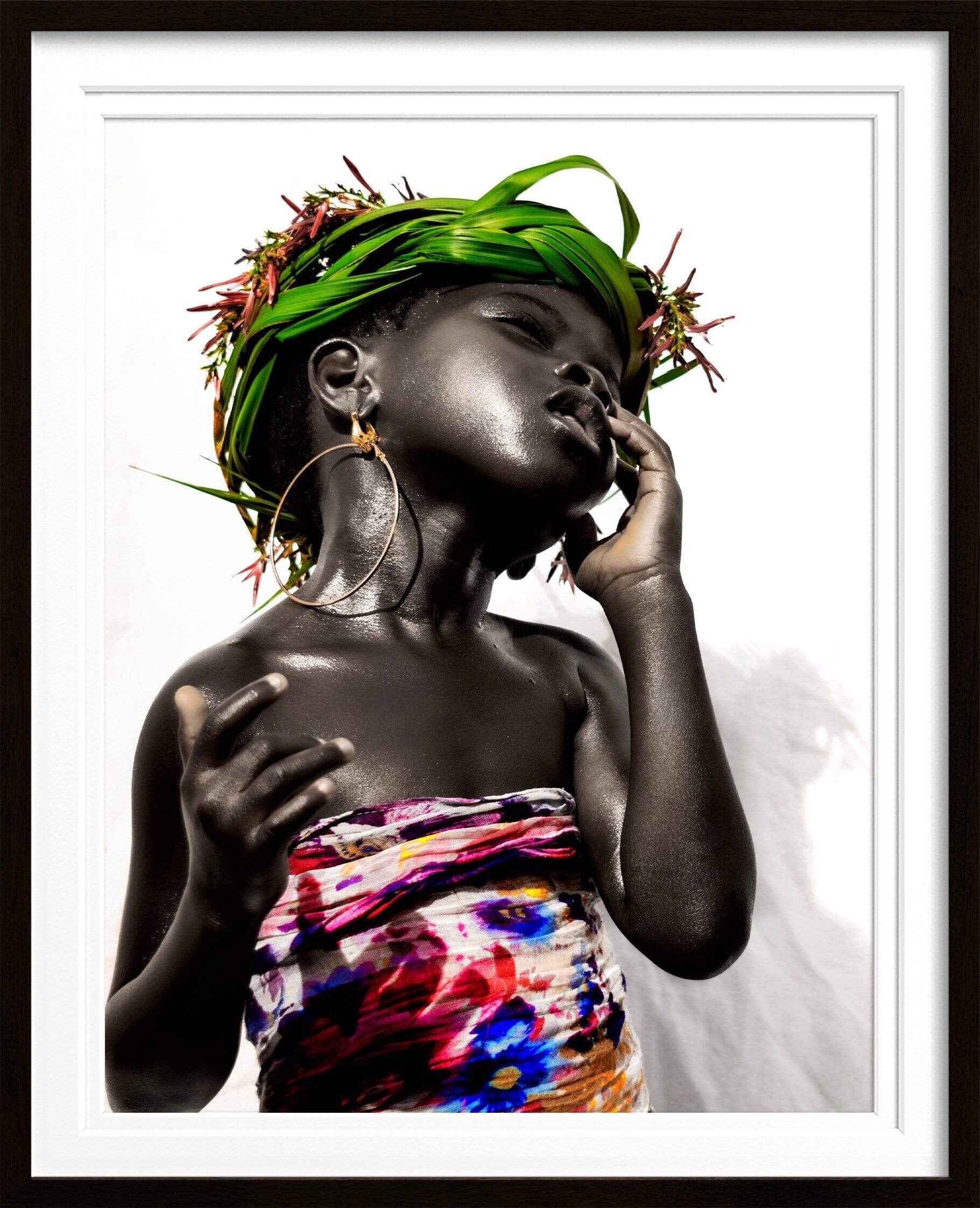 Contemporary Black Art Black Art Black Artists Black Art Prints Wall Print  African American Art Black Artist Wall Art Ivhuart 