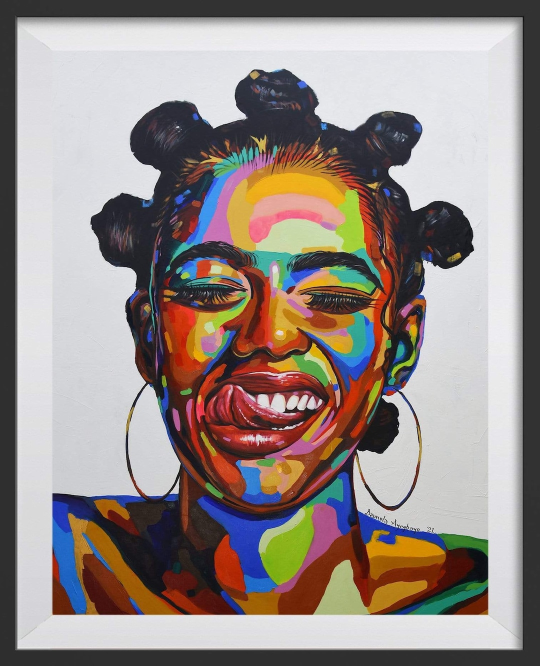 Contemporary Black Art Black Art Black Artists Black Art Prints Wall