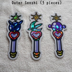 Sticker scintillant baguette Senshi externe