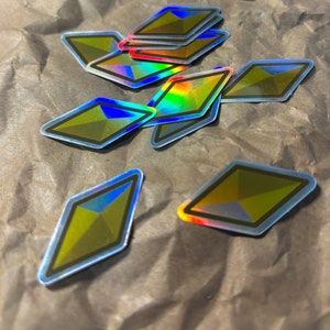 Star Shard papier Mario holografische sticker