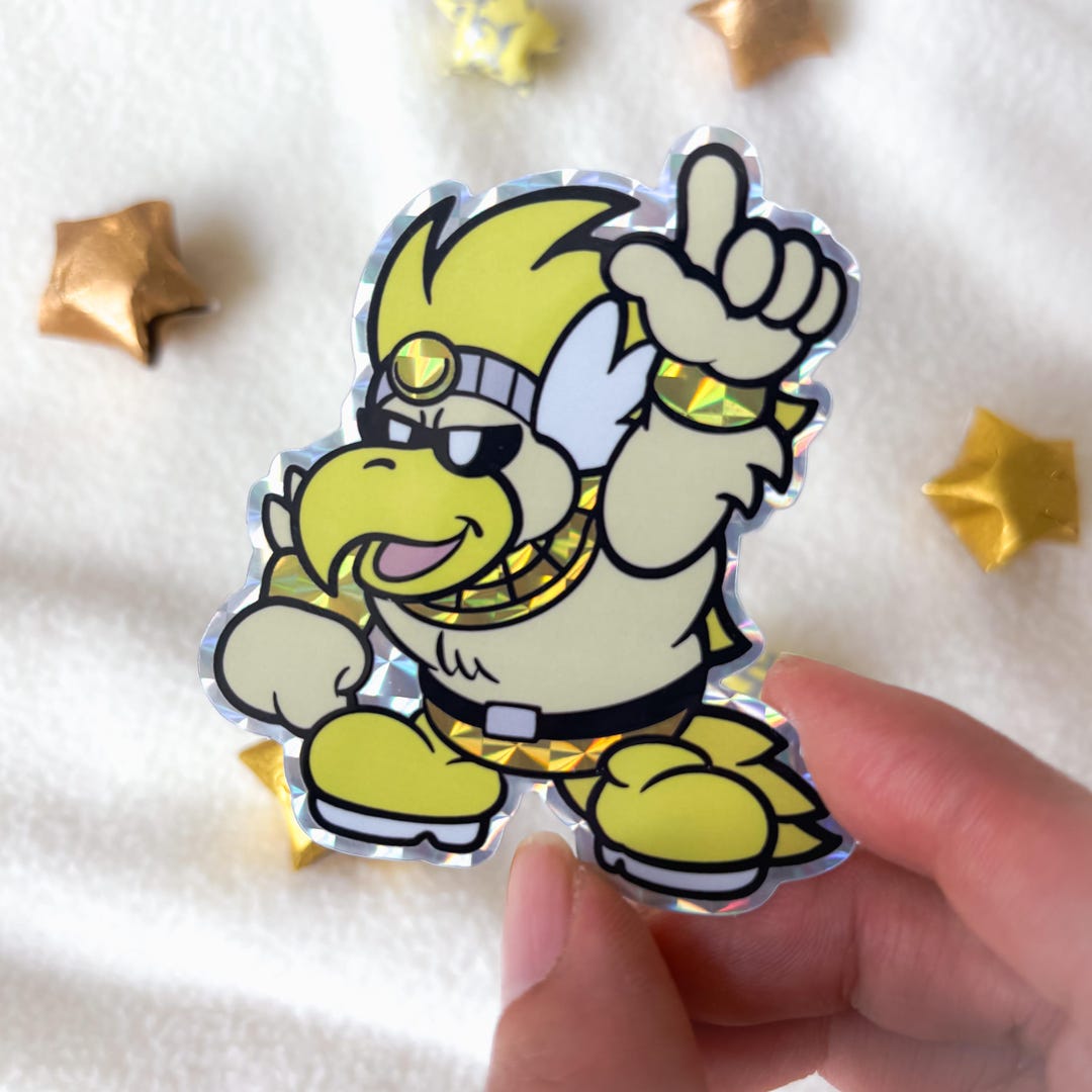 Paper Mario Rawk Hawk Holographic Sticker - Etsy