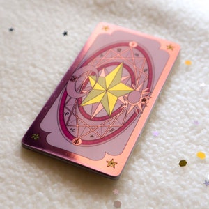 Sakura Card Glossy Metallic Sticker