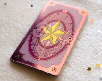 Sakura Card Glossy Metallic Sticker