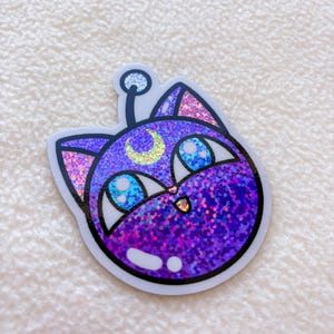 Sailor Moon Luna P Glitter Sticker