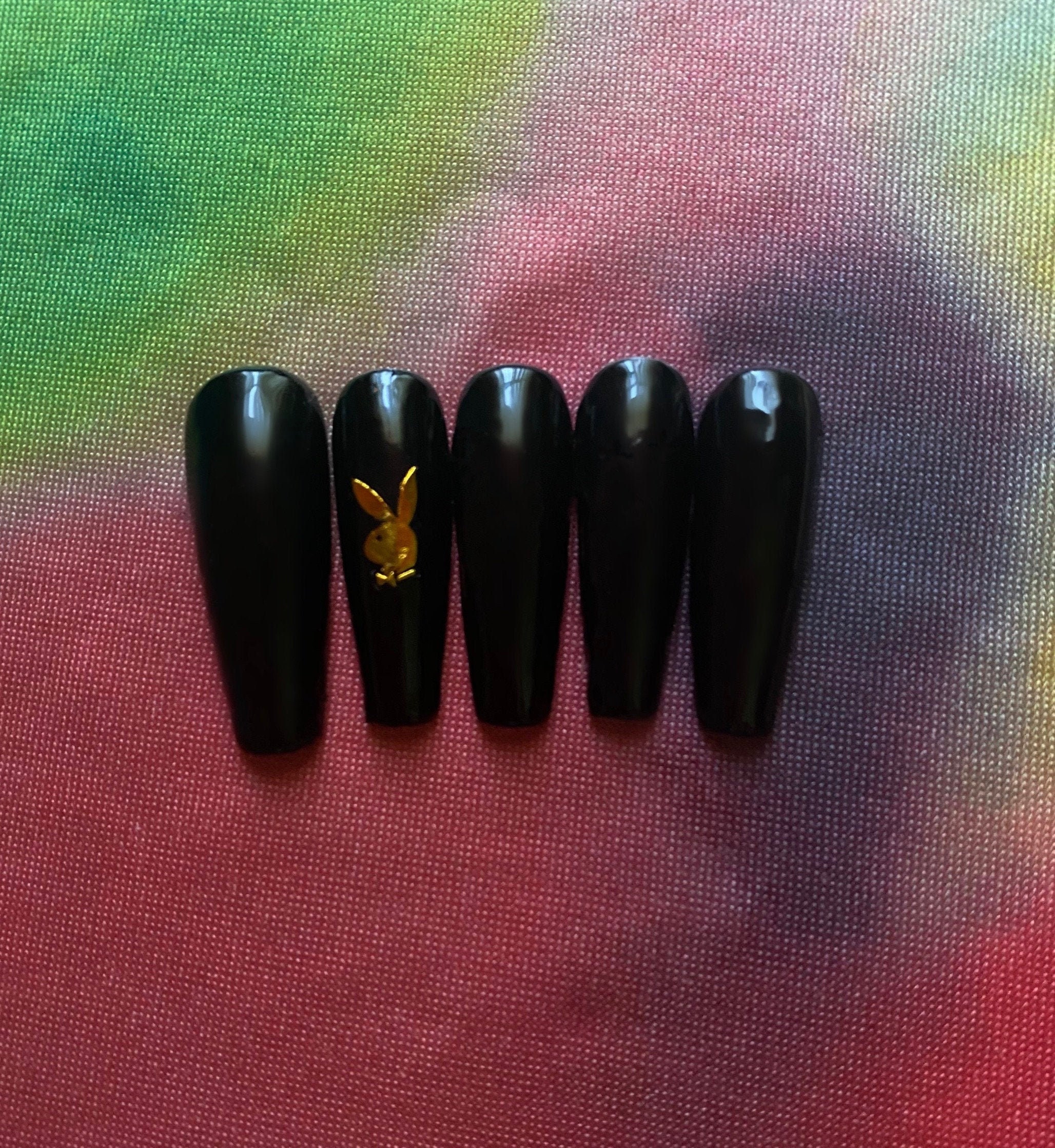 Playboy Gel Polish Press on Nails - Etsy Israel