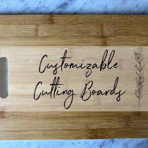 Wood Burned Custom Cutting Board| Choose from 3 Different Sizes, Personized Chopping Board, Wedding Shower Gift, Kitchen Decoration