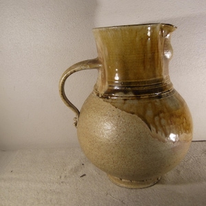 Don Reitz salt glazed pitcher  11&quot; tall