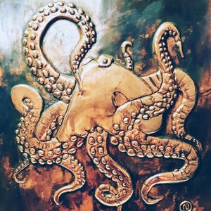 A beautiful shy and intelligent Octopus