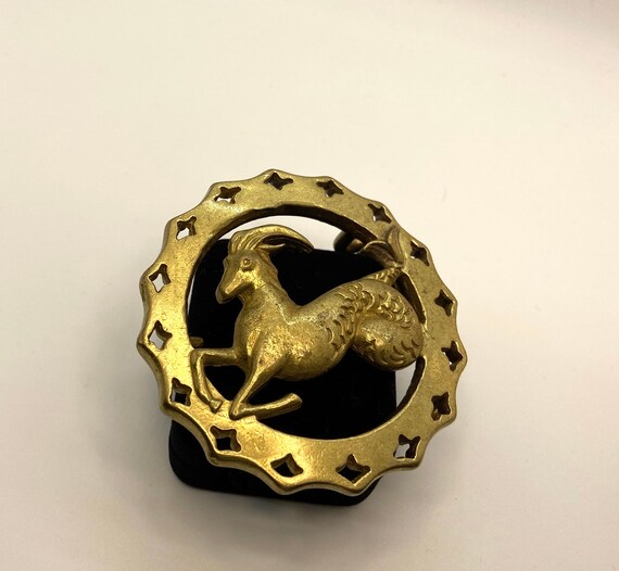 Capricorn Zodiac Belt Buckle