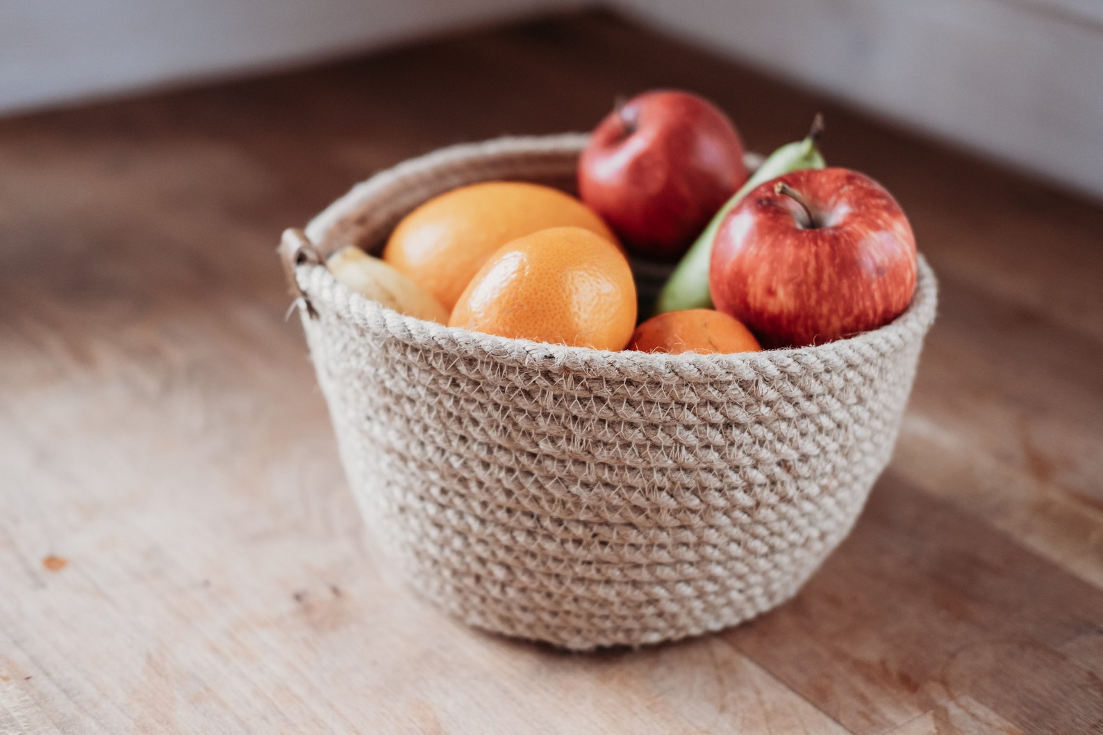 Jute fruit basket. Storage basket handsewn from natural jute Etsy