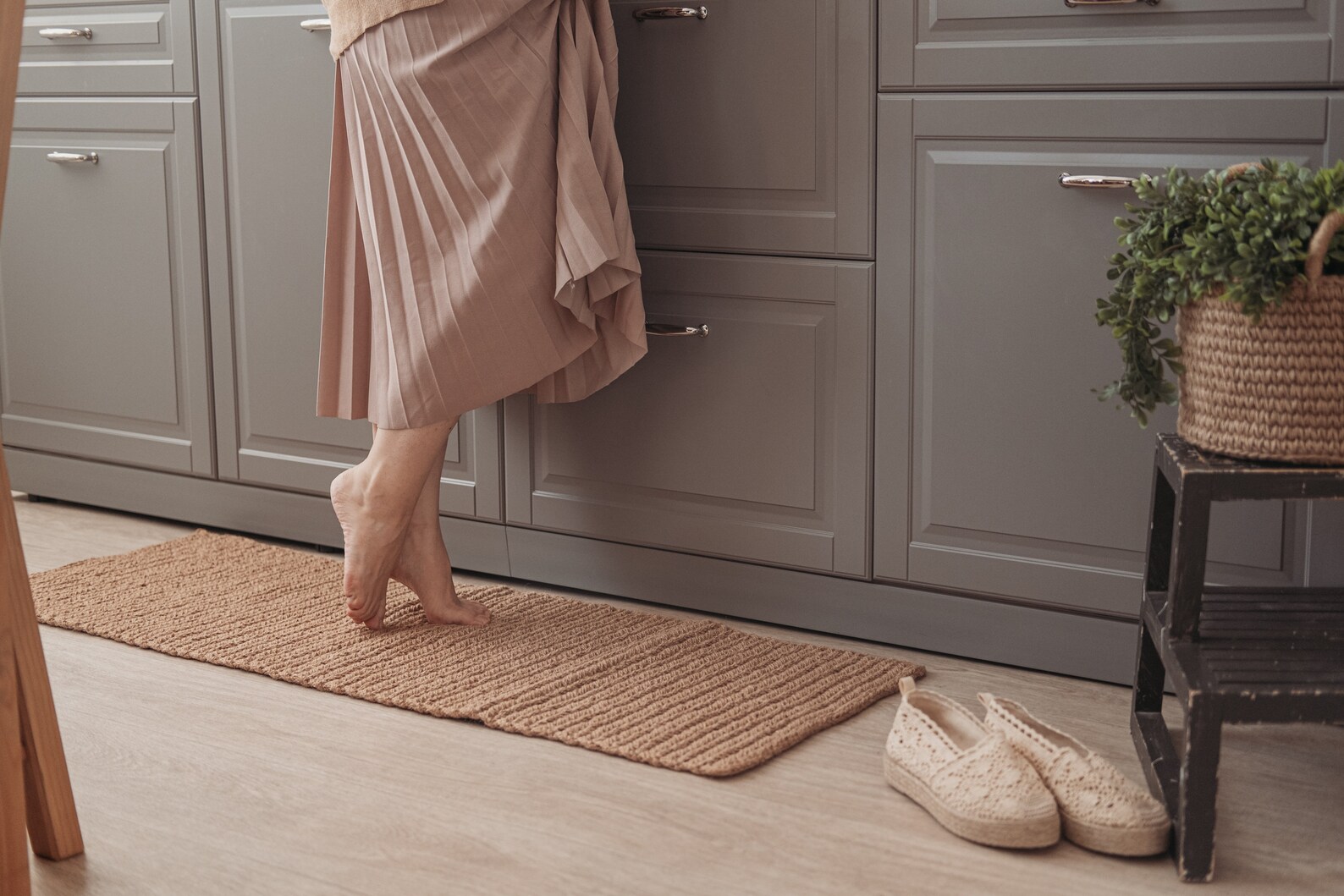 Rectangular runner rug. Jute bathroom kitchen rug. Crochet Etsy