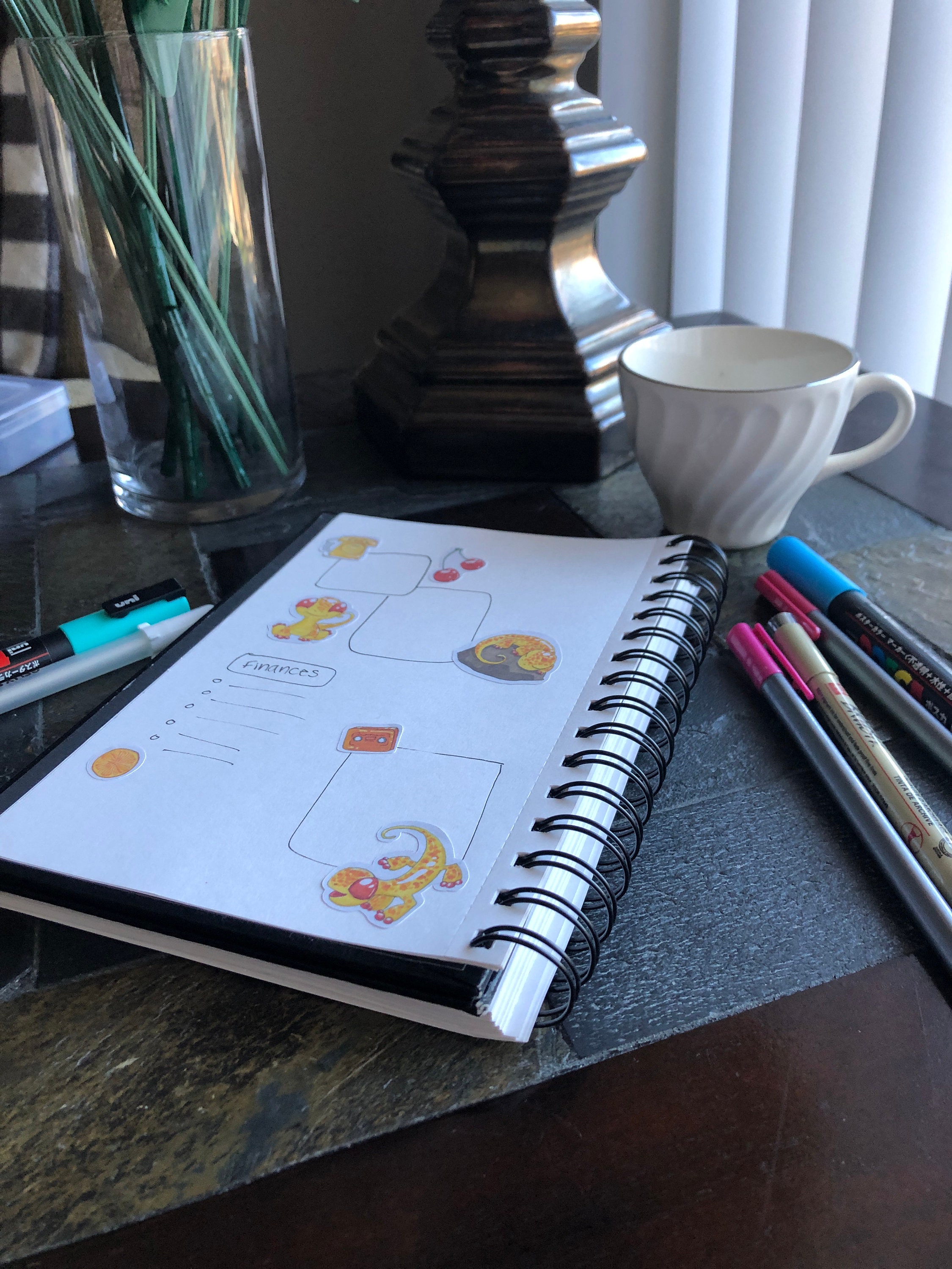 Gecko Time Sticker Sheet - Cute Stickers for Your Bullet Journal ...