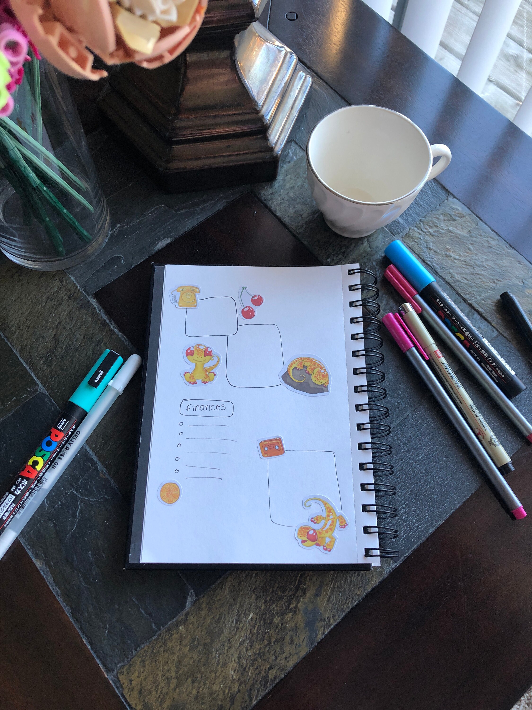 Gecko Time Sticker Sheet - Cute Stickers for Your Bullet Journal ...
