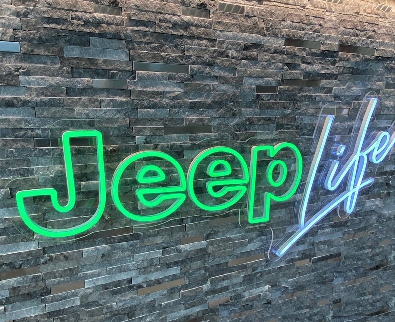 JEEP Life LED Neon Sign 35 x 15 Custom Neon for Etsy