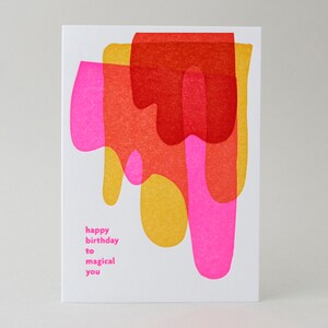 Happy Birthday Magical You Greeting Card, Letterpress Printed image 2