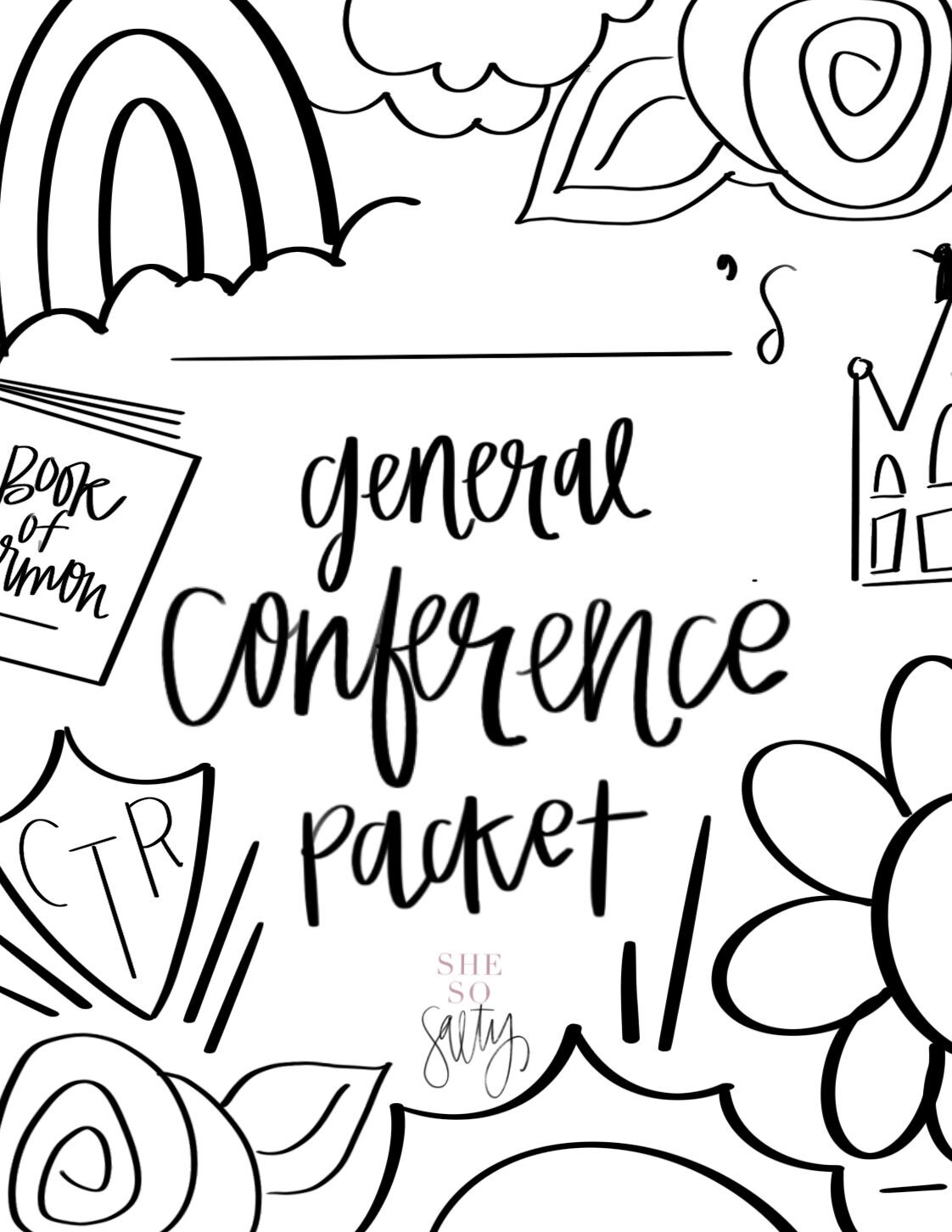 Kids LDS General Conference Activity Book 15 pages Etsy