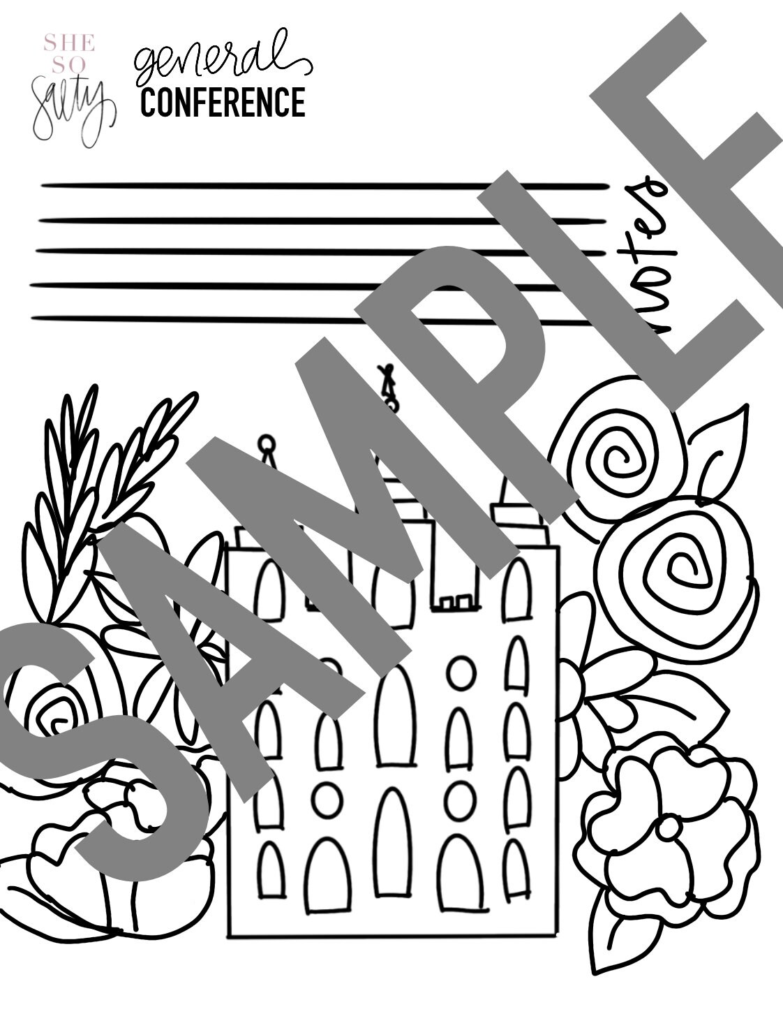 LDS General Conference Packet for ADULTS 34 Pages Etsy