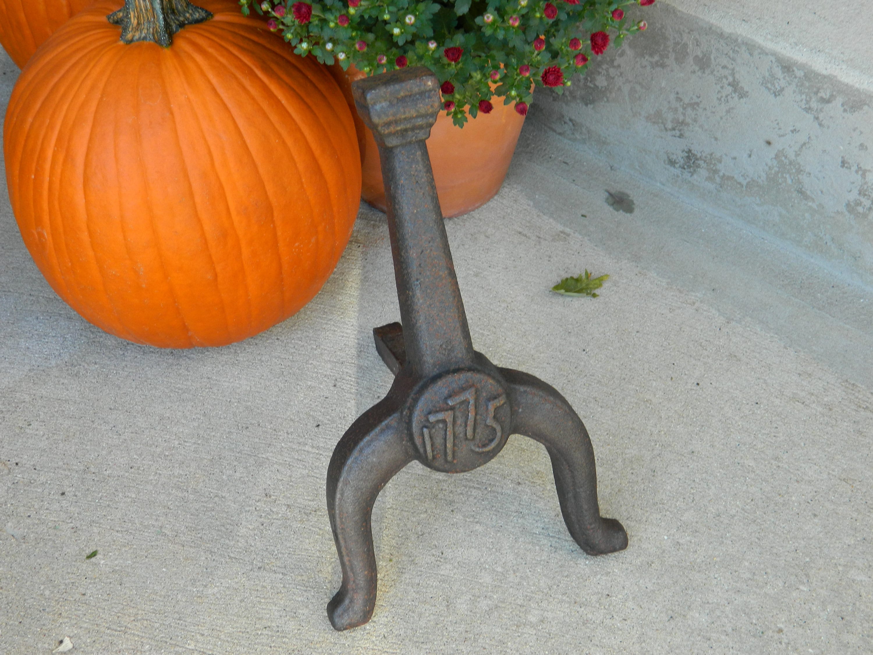 Vintage Andiron Firedog Fireplace Tool Log Holder Accessory Etsy