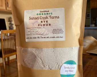 Organic Rye Flour- 2 pounds