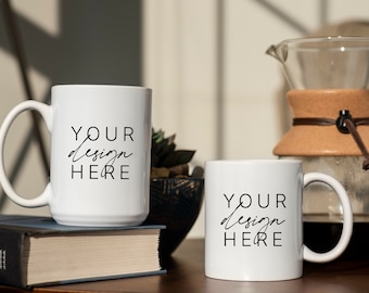 11oz and 15oz white mug mockup | 15oz white mug mockup | 15oz mug mockup | 11oz mug mockup | mug mockup | mock up | coffee cup mockup