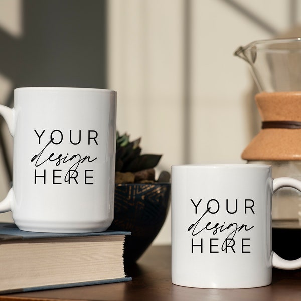 11oz and 15oz white mug mockup | 15oz white mug mockup | 15oz mug mockup | 11oz mug mockup | mug mockup | mock up | coffee cup mockup